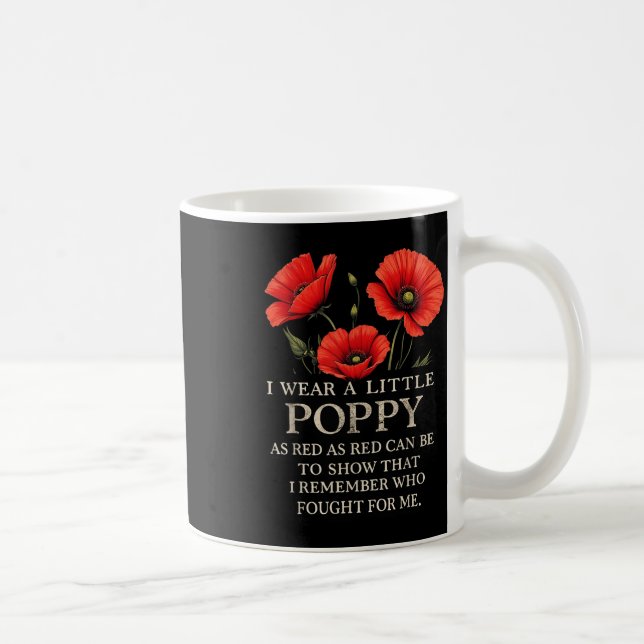Memorial Day 2025 Usa Memorial Veterans Day Red Po Kaffemugg (Höger)