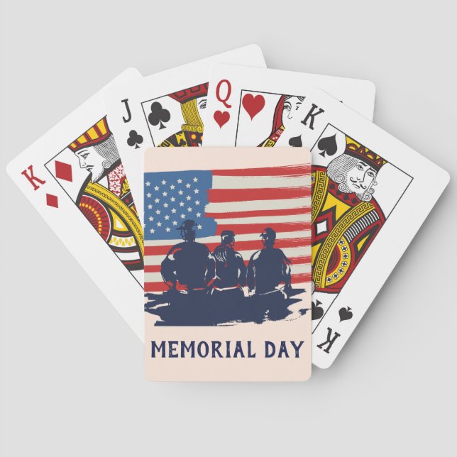 Memorial Day Barbecue Party Casinokort (Baksidan)