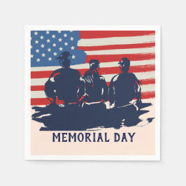 Memorial Day Barbecue Party Pappersservett