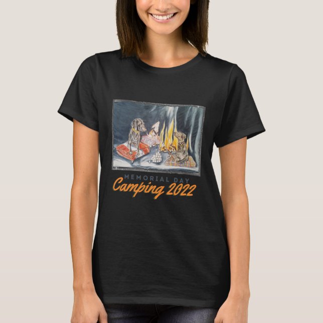 Memorial Day Camping 2022 T-Shirt (Framsida)