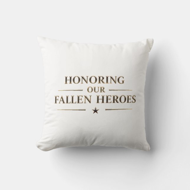 Memorial Day / Cojín Honoring Our Fallen Heroes  Kudde (Framsida)