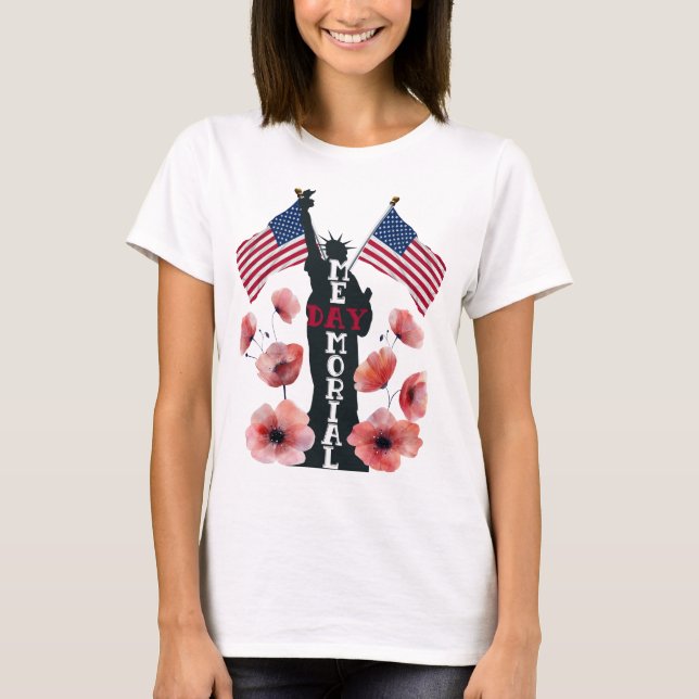 Memorial Day firande T-Shirt (Framsida)