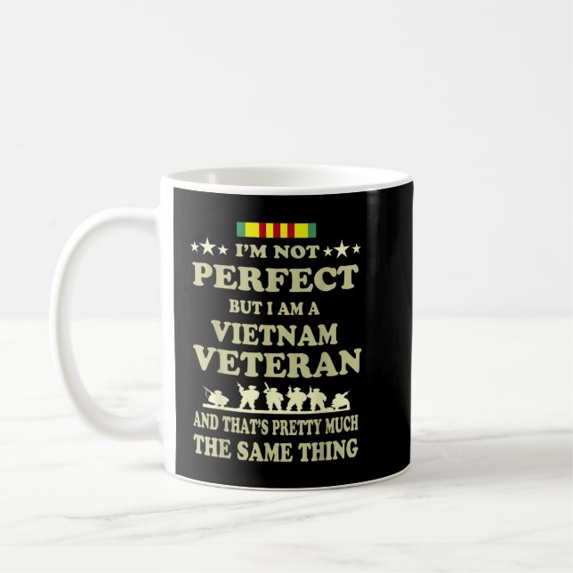 Memorial Day Gift Veterans dag Vietnam Veteran Kaffemugg (Vänster)