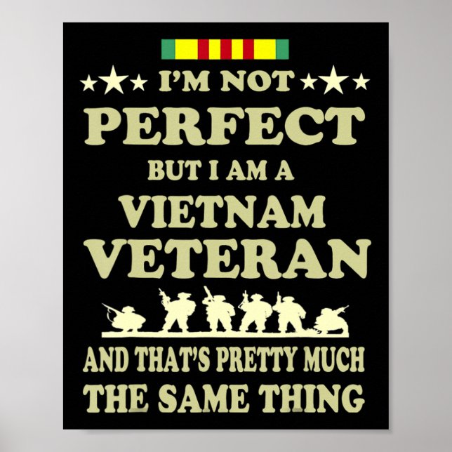 Memorial Day Gift Veterans dag Vietnam Veteran Poster (Framsidan)