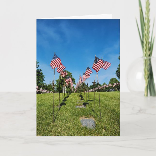 "Memorial Day Helg 2024" Sympathy Card Kort (Framsida)