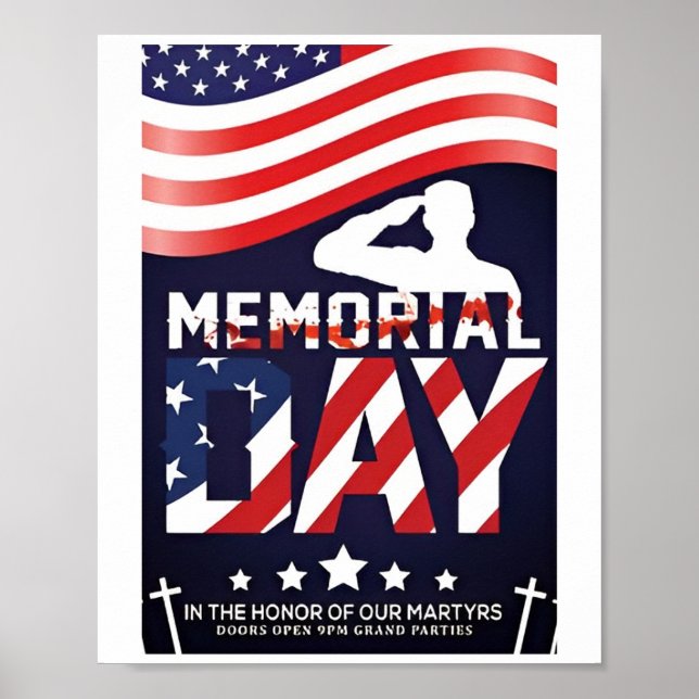 Memorial Day-hjälten Poster (Framsidan)