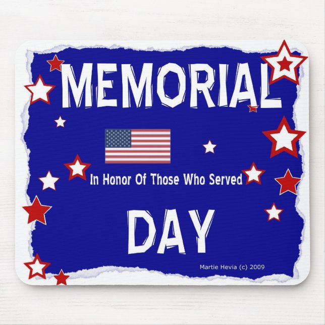 Memorial Day - In Honor - Mousepad Musmatta (Framsidan)
