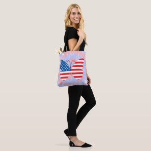 Memorial Day/juli 4:e fjäril Tygkasse