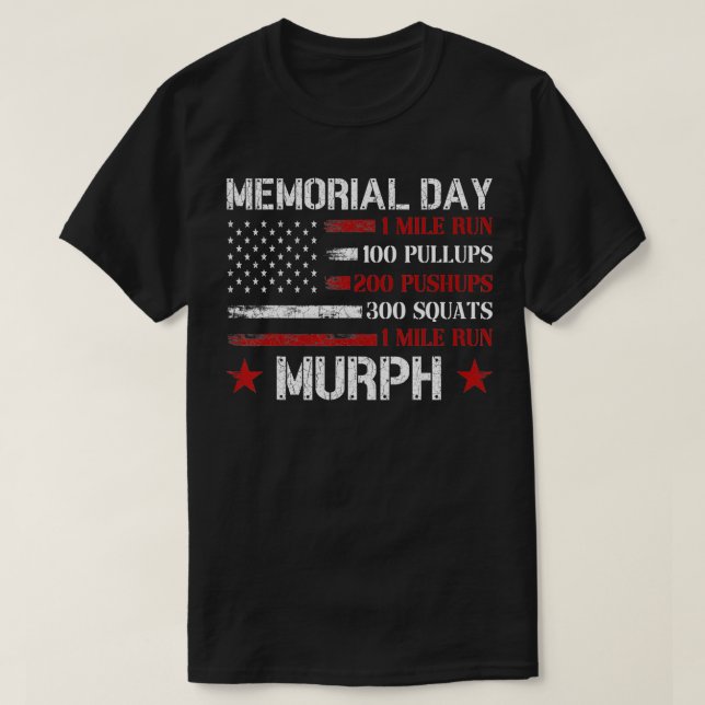 Memorial Day Murph US Militär 1 T Shirt (Design framsida)