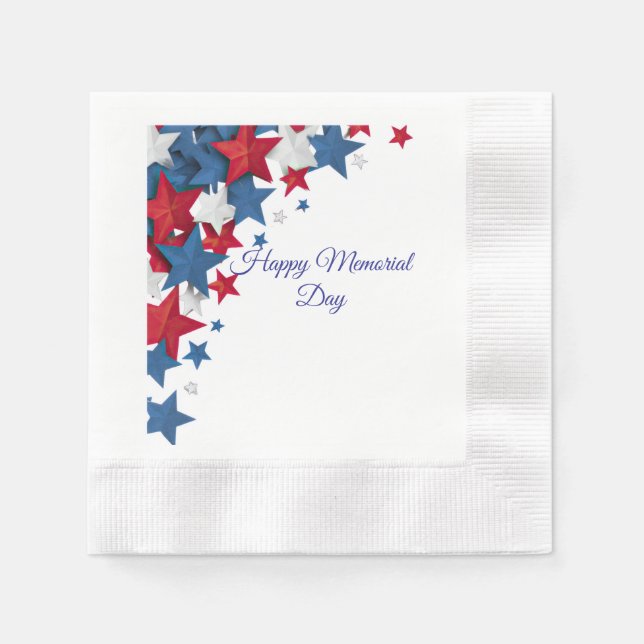 Memorial day napkins pappersservett (Framsidan)