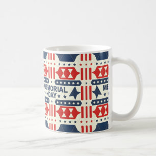 Memorial Day: Patriotic Art och design Kaffemugg