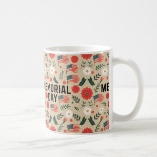 Memorial Day: Patriotic Art och design Kaffemugg