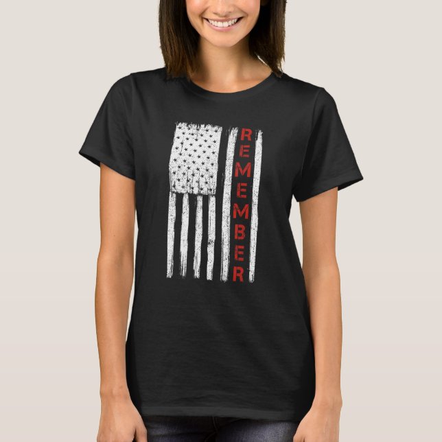 Memorial Day Patriotic Kom ihåg 2 T Shirt (Framsida)