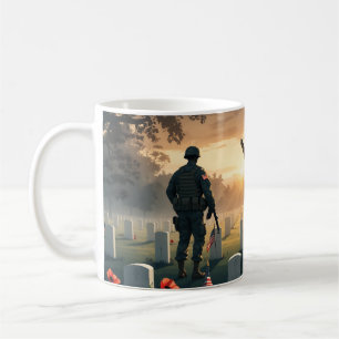 Memorial Day Tribute Artwork - Honoring America Kaffemugg