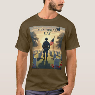 Memorial Day Tribute Artwork - Honoring America T Shirt