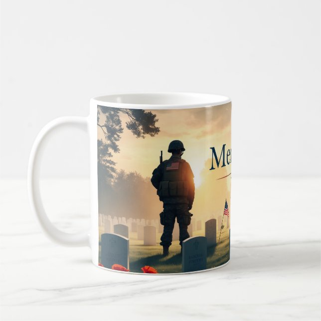 Memorial Day Tribute Artwork - Honoring American Kaffemugg (Vänster)