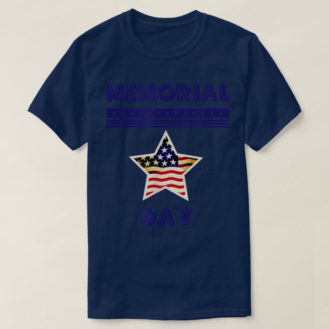 Memorial Day-tshirt T Shirt (Design framsida)