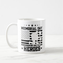 Memorial Day USA flagga Funny Party Veterans Day Kaffemugg