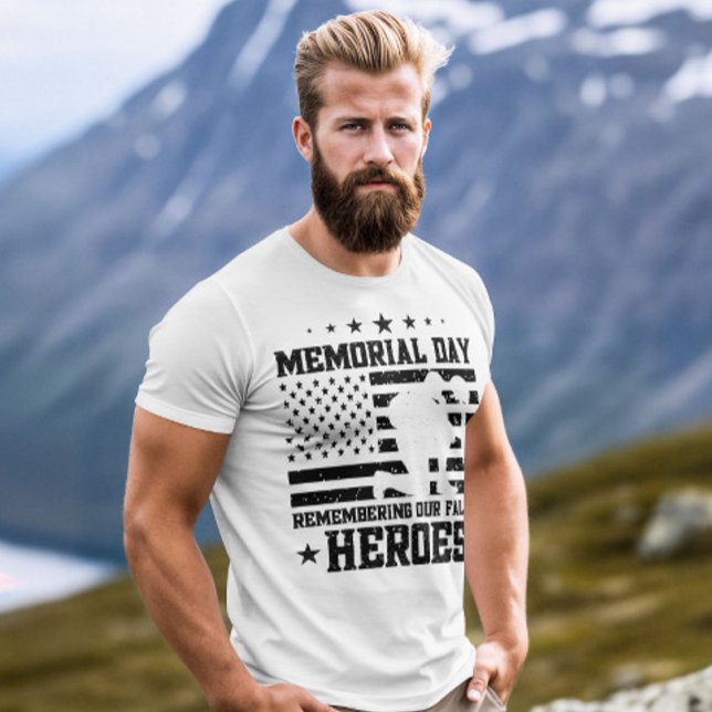 Memorial Day USA flagga Funny Party Veterans Day T Shirt (Skapare uppladdad)