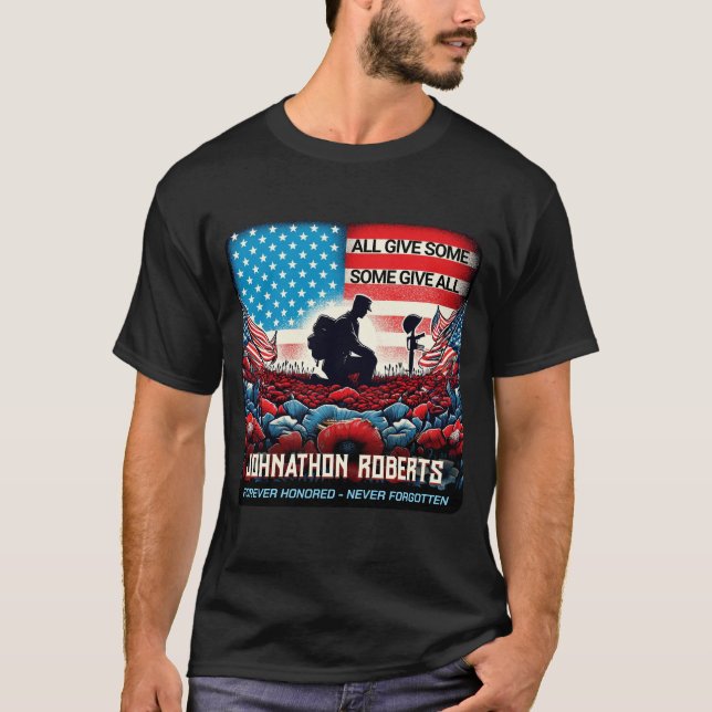 Memorial Day, Veterans Day T Shirt (Framsida)
