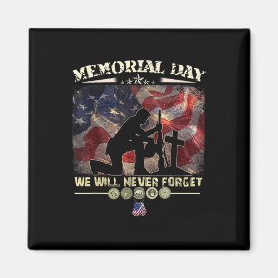 Memorial Day: Vi kommer aldrig att glömma Veteran  Magnet