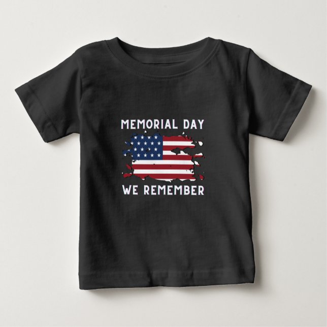 Memorial Day vi kommer ihåg klassisk t-shirt (Framsida)