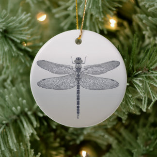 Memorial Dragonfly-ordnamn med citat Julgransprydnad Keramik