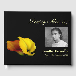 Memorial eller Funeral Guestbook Gästböcker