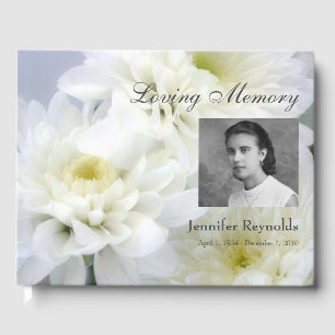 Memorial eller Funeral Guestbook Gästböcker