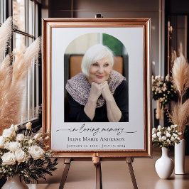 Memorial eller Funeral Photo Tribute i våra hjärta Poster