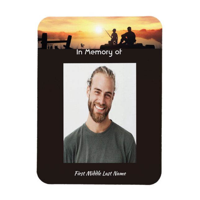 Memorial Far Son Fisherman Magnet (Vertikal)