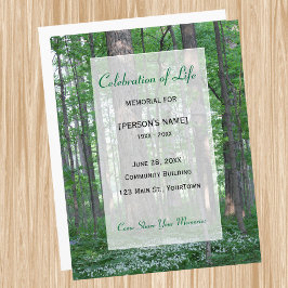 Memorial Firande i inbjudan till Life Forest