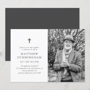 Memorial Firande i Life Modern Simple Kor Inbjudningar
