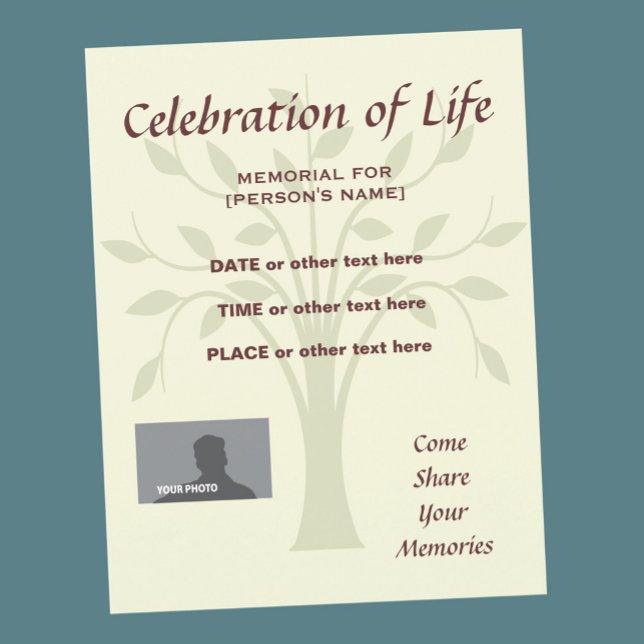 Memorial Firande of Life Investigation Flyer (Skapare uppladdad)