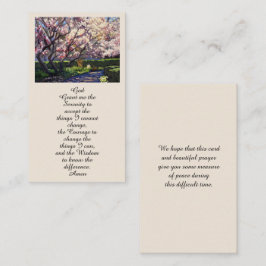 Memorial Firande of Life Ligcape Card Visitkort