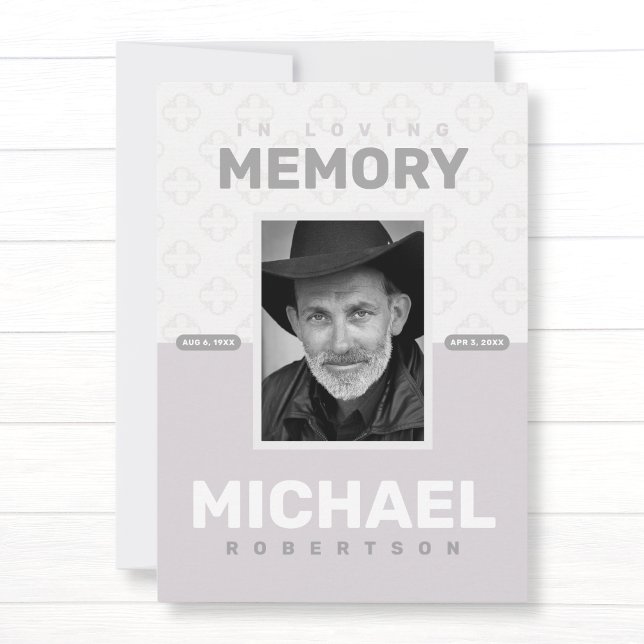 Memorial Firande of Life Photo Funeral Service Meddelande (Skapare uppladdad)