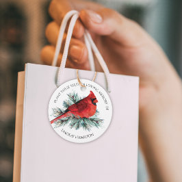 Memorial Flower Seeds Cardinal Gräs Photo Gåvor Etiketter