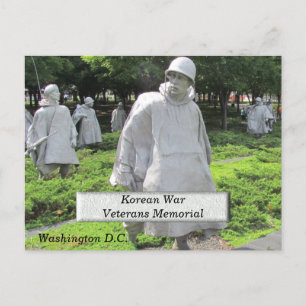 Memorial för koreanska Krig-veteraner - vykort