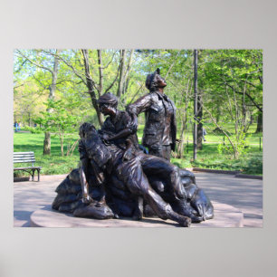 Memorial för kvinnor i Vietnam Krig Poster