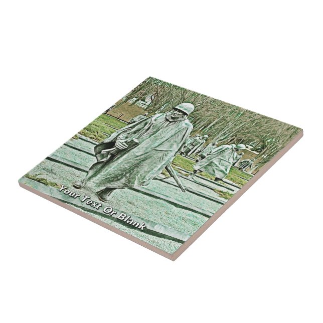 Memorial för sydkoreanska Krig veteraner Kakelplatta (Sidan)