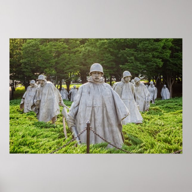 Memorial för sydkoreanska Krig veteraner Poster (Framsidan)