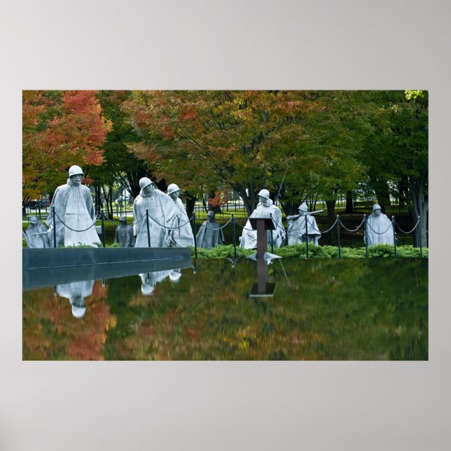 Memorial för sydkoreanska Krig veteraner Poster (Framsidan)