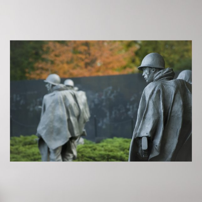 Memorial för sydkoreanska Krig veteraner Poster (Framsidan)
