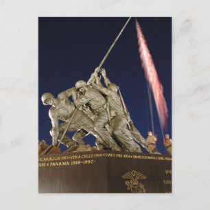 Memorial för USMC Krig Vykort