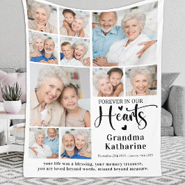 Memorial Forever i Anpassningsbarna Hearts 10 Phot Fleecefilt