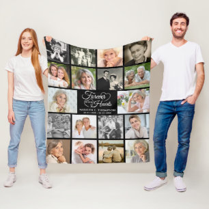 Memorial Forever i vår Hearts 18 Photo Keepsaké Fleecefilt