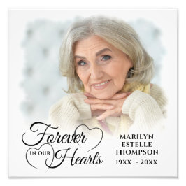 Memorial FOREVER I VÅRA HEART 2-foton Fototryck