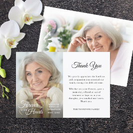 Memorial FOREVER I VÅRA HEART 2-foton Tack Kort