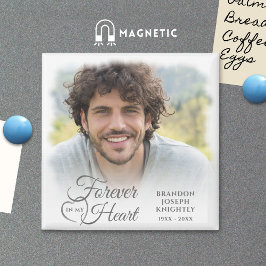 Memorial FOREVER IN MY HEART Photo Keepsak Magnet