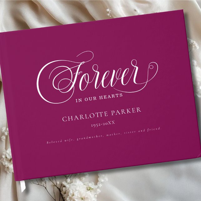 Memorial "FOREVER IN OUR HEARTS"  Berry Gästböcker (Memorial "FOREVER IN OUR HEARTS" Berry Guest Book)